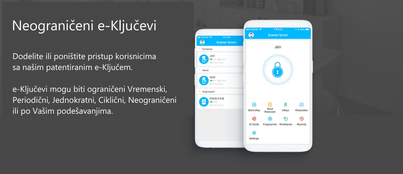 Sciener Aplikacija eKljuc