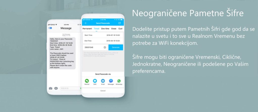Sciener Aplikacija Kreiranje Sifre