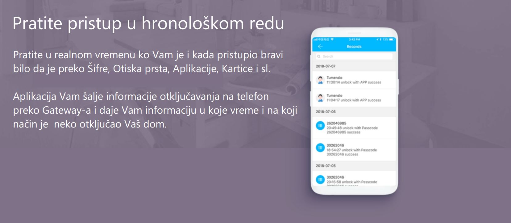 Sciener pratite pristup